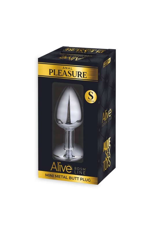 Bijou anal transparent S - Plug métal | Alive