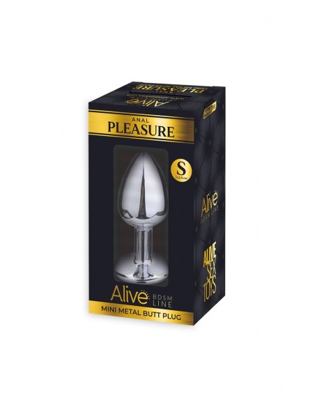 Bijou anal transparent S - Plug métal | Alive