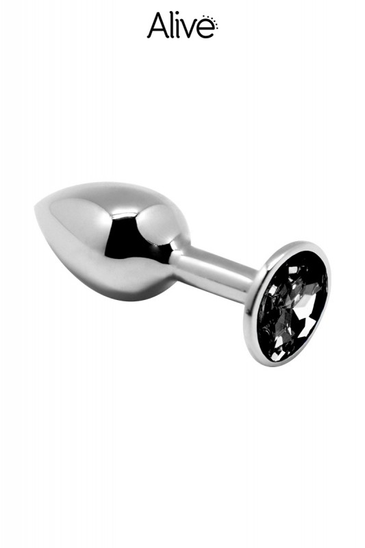 Bijou anal noir L - Plug métal | Alive