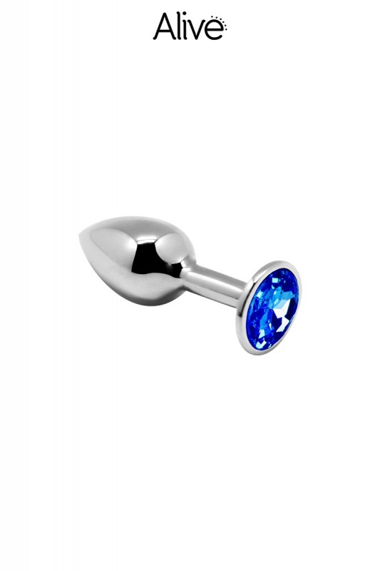 Bijou anal bleu S - Plug métal | Alive