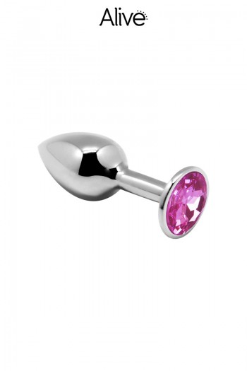 bijou anal rose M - Plug métal | Alive
