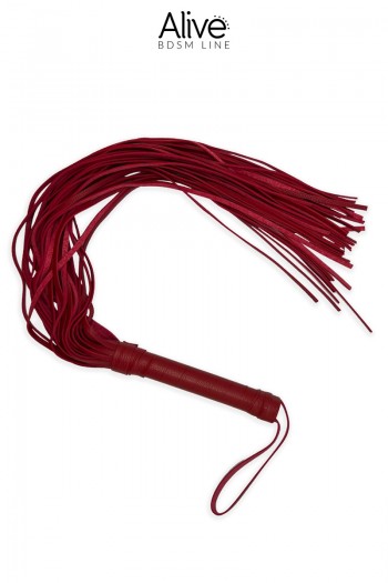 Fouet rouge simili cuir | Alive