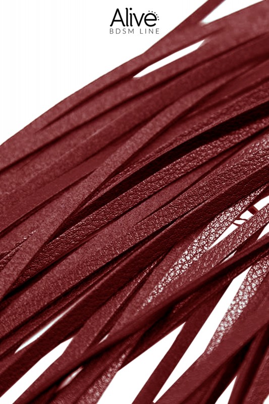 Fouet rouge simili cuir | Alive