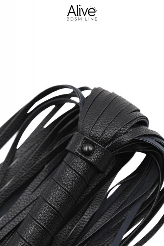 Fouet noir simili cuir | Alive