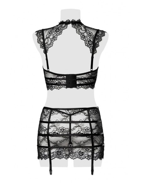 Ensemble clubwear jupe à jarretelles et top dentelle | Grey Velvet Ensemble clubwear jupe à jarretelles et top dentelle | Grey Velvet