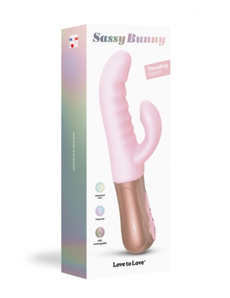 Sassy Bunny rose - Vibro Rabbit va-et-vient | Love to Love
