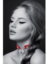 Collier choker rouge et cadenas coeur | Bijoux pour toi