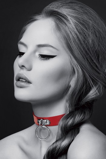 Collier rouge avec anneau | Bijoux pour toi