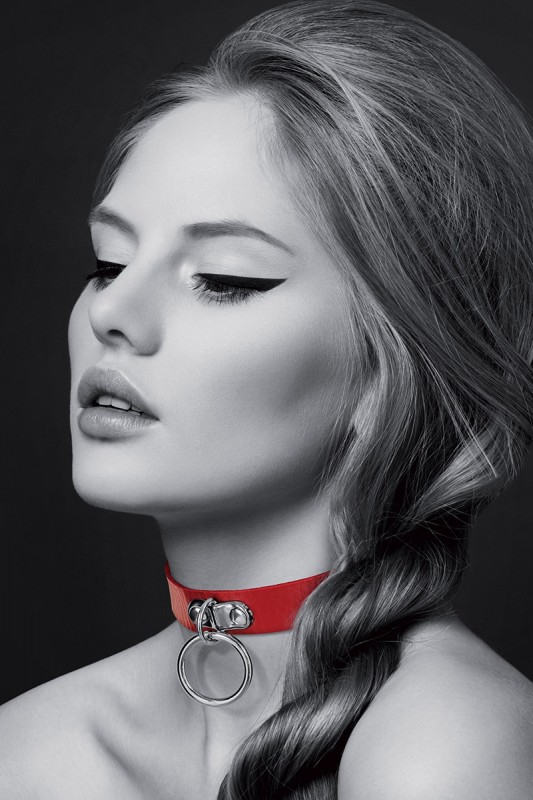 Collier rouge avec anneau | Bijoux pour toi