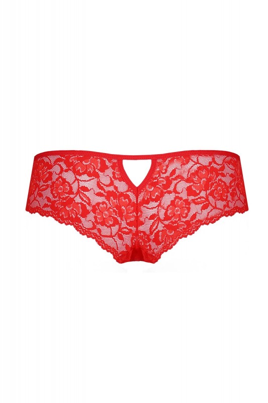 Raja - Tanga dentelle rouge | Passion lingerie