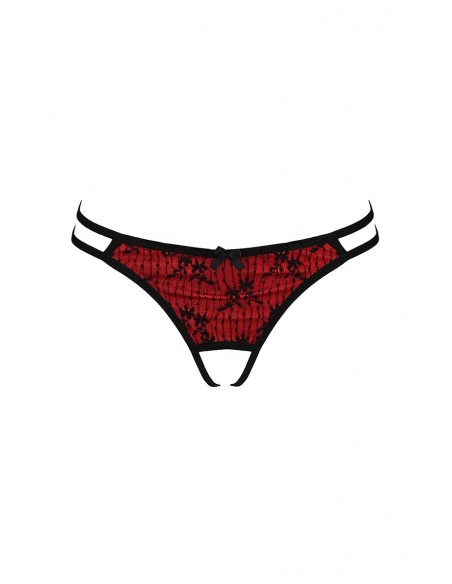 Rubi - String ouvert rouge | Passion lingerie Rubi - String ouvert rouge | Passion lingerie