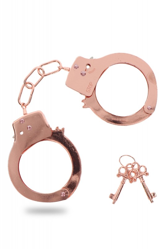 Menottes métal couleur rose gold | Toy Joy