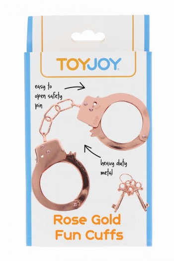 Menottes métal couleur rose gold | Toy Joy 2