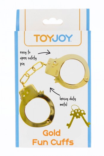 Menottes métal couleur dorée | Toy Joy 2