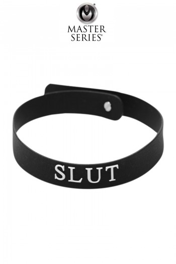 Collier en silicone inscription SLUT | Master Series