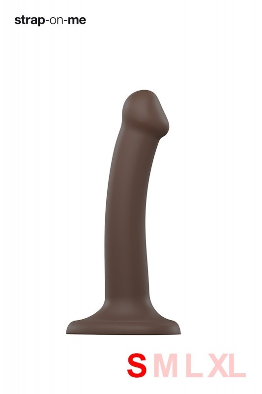 Gode dual-density chocolat S Strap-on-Me - 1 Gode dual-density chocolat S Strap-on-Me - 1