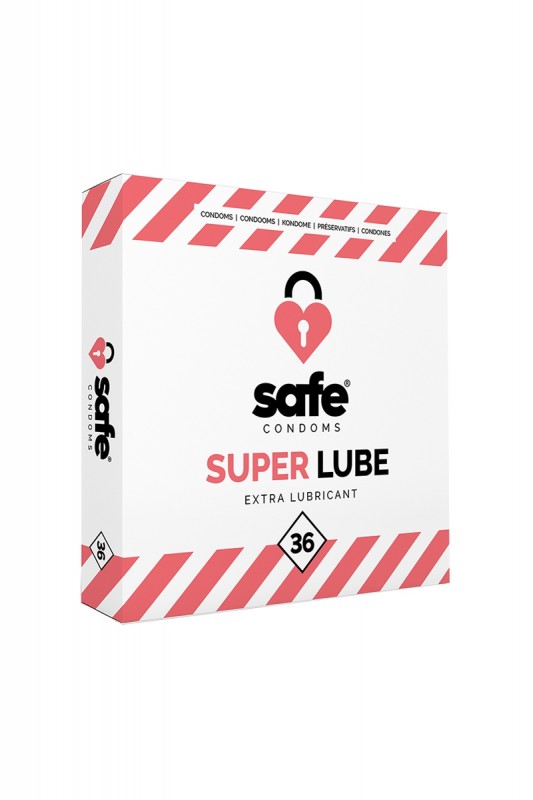 Safe Super Lube - 36 préservatifs lubrifiés | Safe
