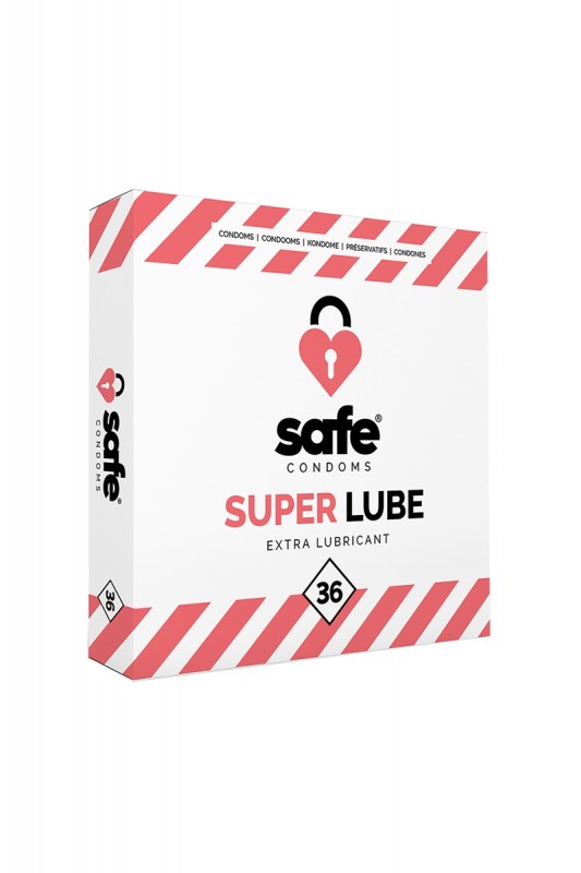 36 préservatifs Safe Super Lube