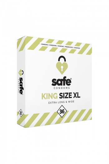 Safe King Size XL - 36 préservatifs XL | Safe