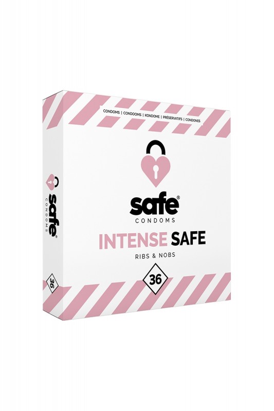 Safe Intense - 36 préservatifs reliefs | Safe