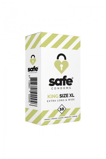 Safe King Size XL - 10 préservatifs XL | Safe