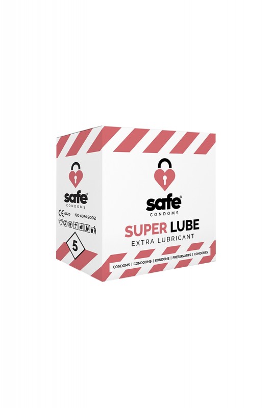 Safe Super Lube - 5 préservatifs lubrifiés | Safe
