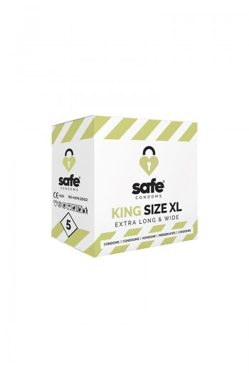 Safe King Size XL - 5 préservatifs XL | Safe