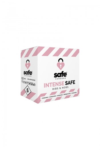 Safe Intense - 5 préservatifs reliefs | Safe