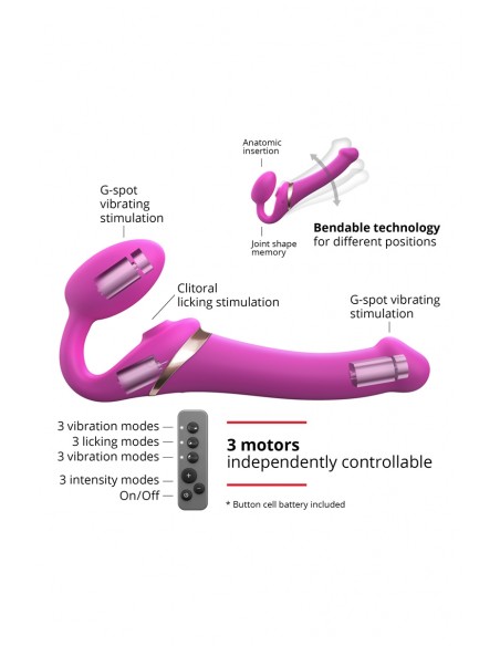 Strap-on-me Multi Orgasm Fuchsia XL | Strap-on-Me