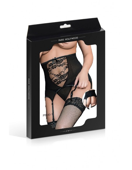 Serre-taille jarretelles + string | Paris Hollywood