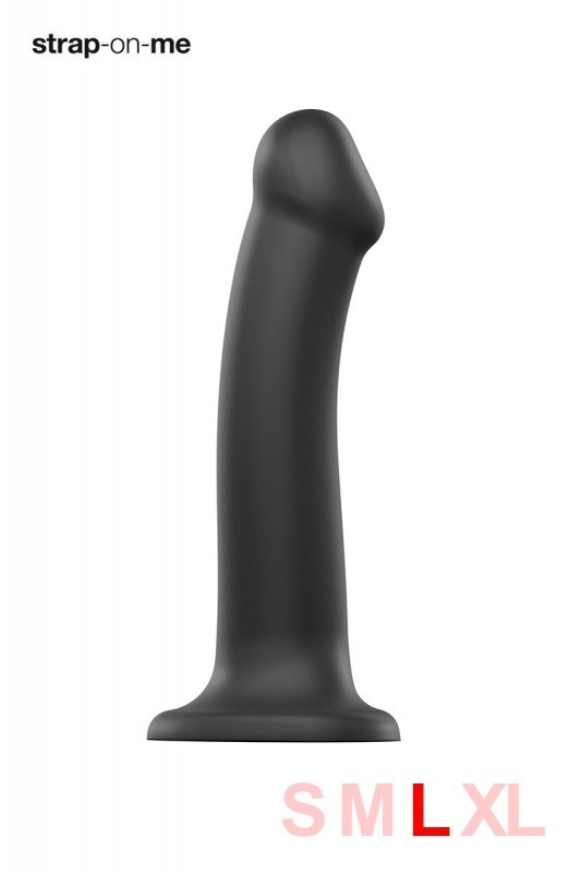 Gode ventouse dual-density noir L - Gode ventouse - MyLibido