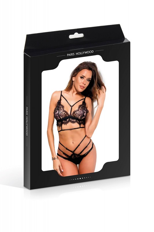 Ensemble noir sexy dentelle | Paris Hollywood