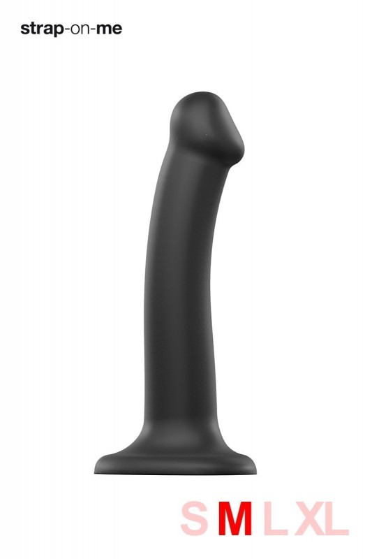 Gode ventouse dual-density noir M - Gode ventouse - MyLibido