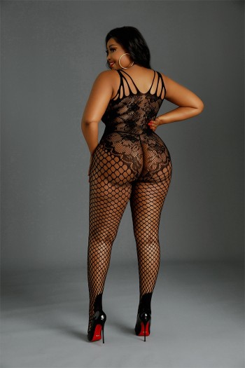 Combinaison résille grande taille - Moonlight N°04 | MoonLight Lingerie 2