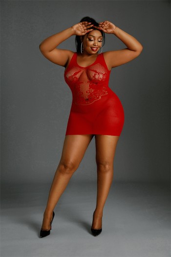 Robe résille N°08 Queen Size - Moonlight | MoonLight Lingerie