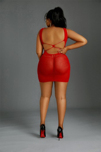 Robe résille N°08 Queen Size - Moonlight | MoonLight Lingerie 2