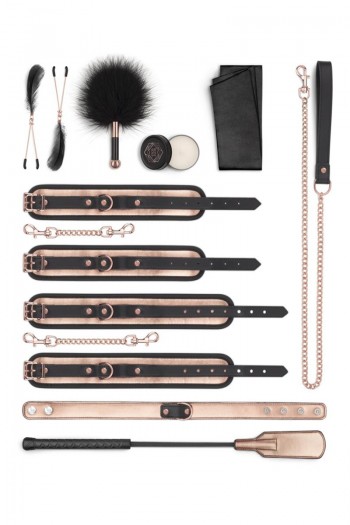 Coffret BDSM 9 accessoires | Rosy Gold