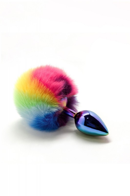 Plug métal pompon coloré taille S | Wooomy