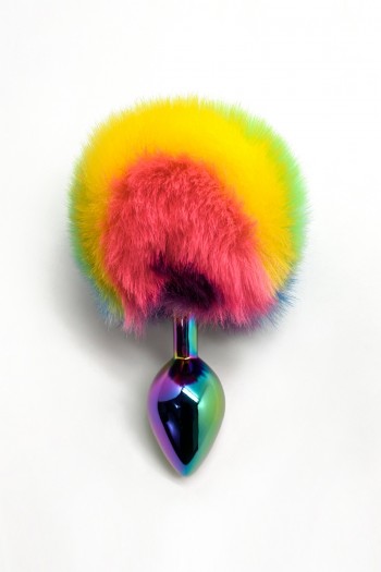 Plug métal pompon coloré taille S | Wooomy 2