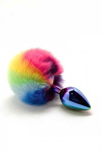 Plug métal pompon coloré taille M | Wooomy