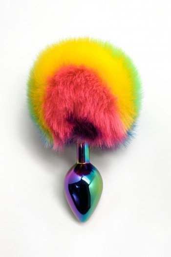 Plug métal pompon coloré taille M | Wooomy 2