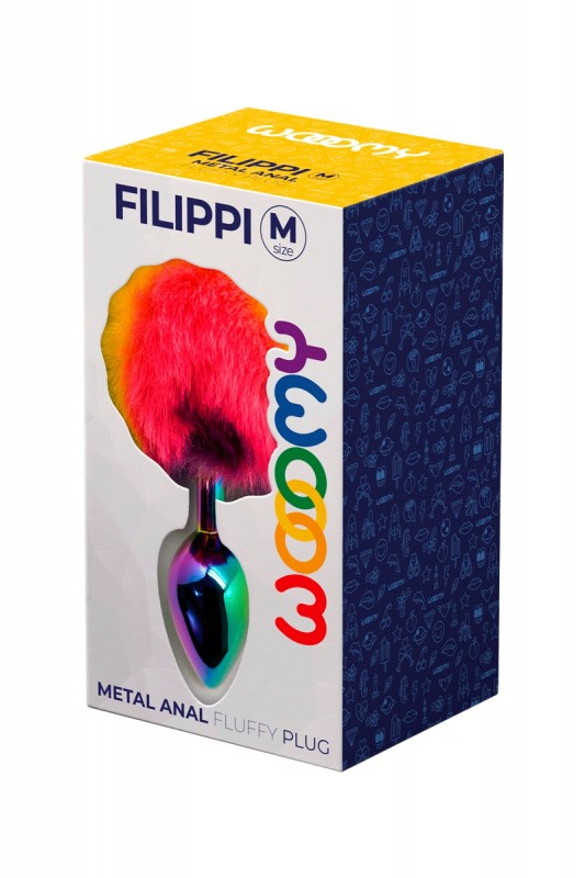 Plug métal pompon coloré taille M | Wooomy