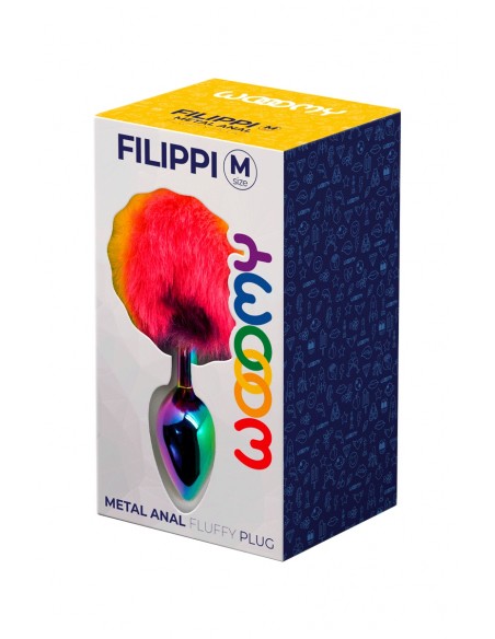 Plug métal pompon coloré taille M | Wooomy Plug métal pompon coloré taille M | Wooomy