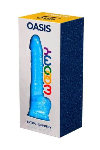 Oasis - Gode jelly translucide bleu | Wooomy 2