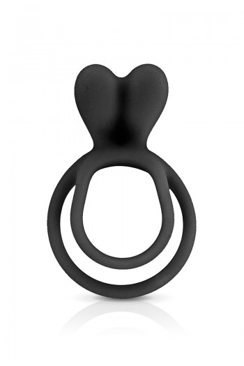 Double Anneau de pénis noir Glamy | Glamy