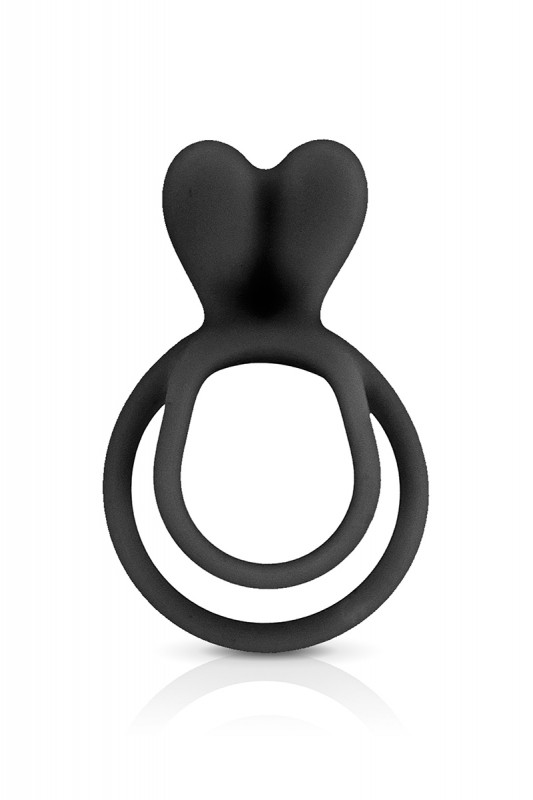 Double Anneau de pénis noir Glamy | Glamy