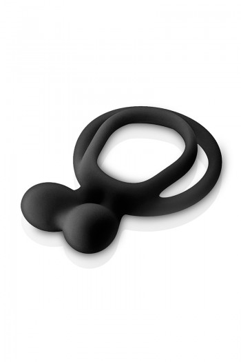 Double Anneau de pénis noir Glamy | Glamy 2