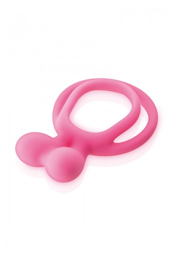 Double Anneau de pénis rose Glamy | Glamy 2