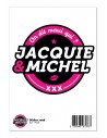 J&M - Grand sticker logo rond noir | Jacquie & Michel