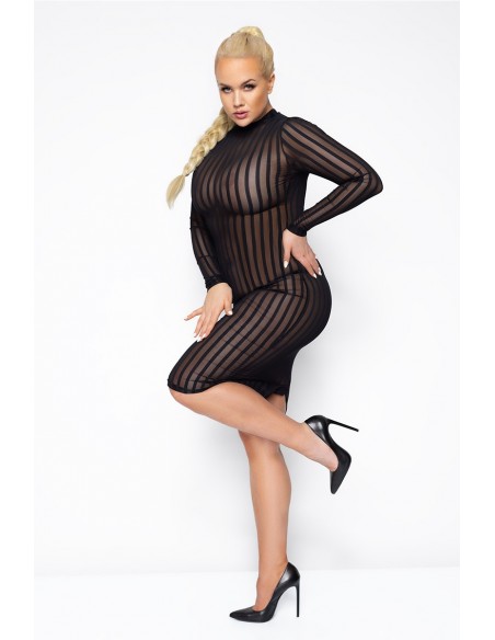 Robe transparente en tulle F270 Queen Size | Noir HandMade Robe transparente en tulle F270 Queen Size | Noir HandMade